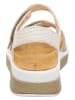 Think! Leder-Sandalen in Creme/ Beige
