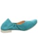 Think! Leren ballerina's turquoise