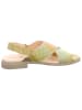 Think! Leren sandalen groen/meerkleurig