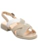 Think! Leren sandalen beige/wit