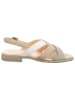 Think! Leren sandalen beige/wit