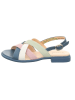 Think! Leren sandalen blauw/lichtroze/wit