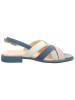 Think! Leren sandalen blauw/lichtroze/wit