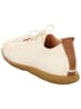Think! Leder-Sneakers in Creme/ Hellbraun