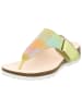 Think! Leren teenslippers groen/meerkleurig