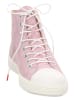 Think! Leder-Sneakers in Rosa
