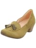 Think! Leren pumps kaki