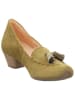 Think! Leder-Pumps in Khaki