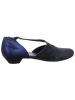 Think! Leren ballerina's donkerblauw
