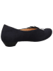 Think! Leren ballerina's donkerblauw