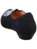 Think! Leren ballerina's donkerblauw