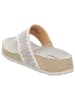 Think! Leren teenslippers grijs