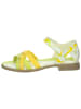 Think! Leren sandalen groen/geel