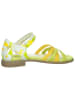 Think! Leren sandalen groen/geel