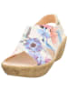 Think! Leder-Sandalen in Creme