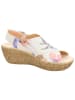 Think! Leder-Sandalen in Creme