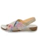 Think! Leder-Sandalen in Khaki