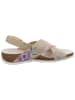 Think! Leder-Sandalen in Khaki