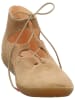 Think! Leder-Ballerinas in Beige