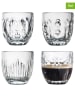 La Rochère France 4er-Set: Espressogläser "Troquet" in Transparent - 100 ml