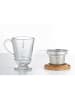 La Rochère France 3tlg. Teeset "Abeille" in Transparent/ Hellbraun - 280 ml