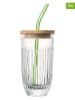 La Rochère France 4-delige glasset "Ouessant" transparant/lichtbruin - 430 ml