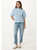 Mexx Bluse in Hellblau/ Weiß