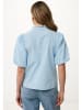 Mexx Bluse in Hellblau/ Weiß