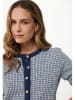 Mexx Cardigan in Dunkelblau/ Weiß