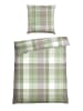 Schiesser Renforcé beddengoedset "Ate" groen/wit
