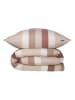 Schiesser Renforcé beddengoedset "Kris" beige/rood