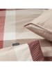 Schiesser Renforcé beddengoedset "Kris" beige/rood