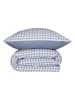 Schiesser Renforcé beddengoedset "Vichy" blauw/wit