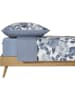 Schiesser Renforcé beddengoedset "Elisa" blauw/wit