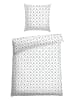 Schiesser Renforcé beddengoedset "Nola" wit/donkerblauw