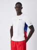 Champion Shirt in Weiß/ Rot/ Blau
