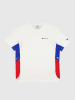 Champion Shirt in Weiß/ Rot/ Blau