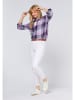 Polo Sylt Blouse - regular fit - lichtroze/turquoise/donkerblauw