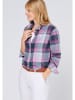 Polo Sylt Blouse - regular fit - lichtroze/turquoise/donkerblauw