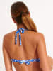 Livia Monte-Carlo Bikini-Oberteil "Pyla" in Blau/ Weiß