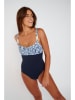 Livia Monte-Carlo Badpak "Hinoki" donkerblauw/blauw/wit