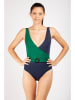Livia Monte-Carlo Badpak "Corales" groen/donkerblauw