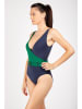 Livia Monte-Carlo Badpak "Corales" groen/donkerblauw