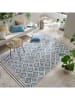Flair Rugs Outdoor-Teppich "Zia" in Blau/ Gelb