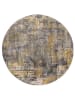 Flair Rugs Laagpolig tapijt "Wonderlust" grijs/mosterdgeel