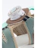mikk-line Enkelsandalen lichtbruin/beige/mintgroen