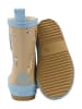 mikk-line Gummistiefel in Hellblau/ Beige
