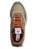 W6YZ Leder-Sneakers in Khaki