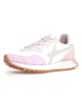 W6YZ Leder-Sneakers in Weiß/ Lila