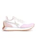 W6YZ Leder-Sneakers in Weiß/ Lila